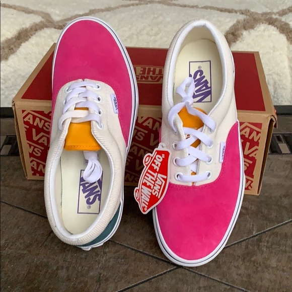 VANS ERA PLATFORM MINI CORD MULTI/TRUE WHITE men’s - Picture 10 of 16